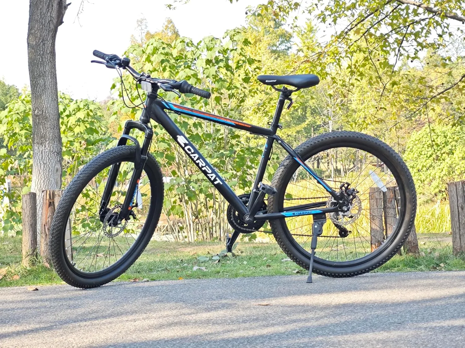 24 26 Inch Mountain Bike, Classic 21 Speeds V Brake Men Women Bicycle, Carbon Steel Mountain Bike for Adult Teens, Trail Beach Snow Commuter City Bikes, Prefect Gift Choice