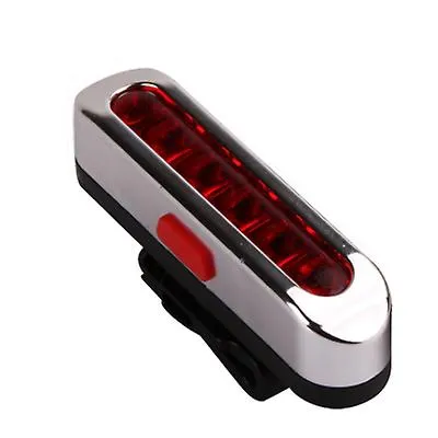 2Pcs white usb rechargeable bicycle tail light, mountain bike night riding warning light AZ10800