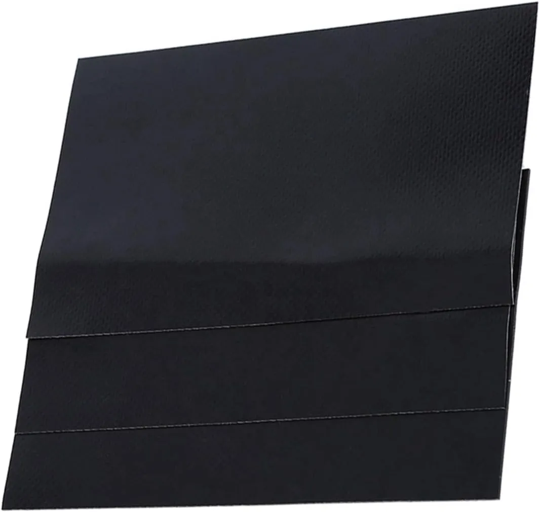 3 Pack Premium Black PVC Repair Patch Kit for Inflatable Raft, Boat, Canoe, Kayak