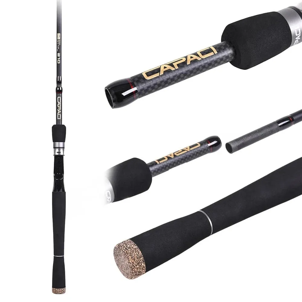 6 Sections Carbon Spinning Casting Fishing Rod Lure Fishing Rod Hand Pole Fishing Tackle Ultra Light 2021 New Excellent Quality