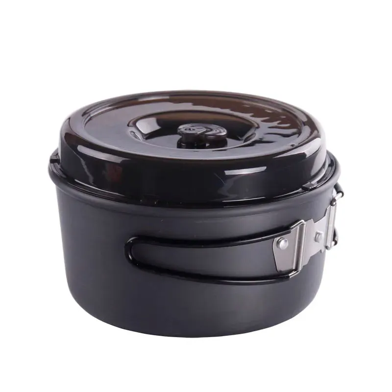 APG Hiking Picnic Tableware Backpacking Pot Pan Bowls Camping Cookware ultralight Foldable Handle