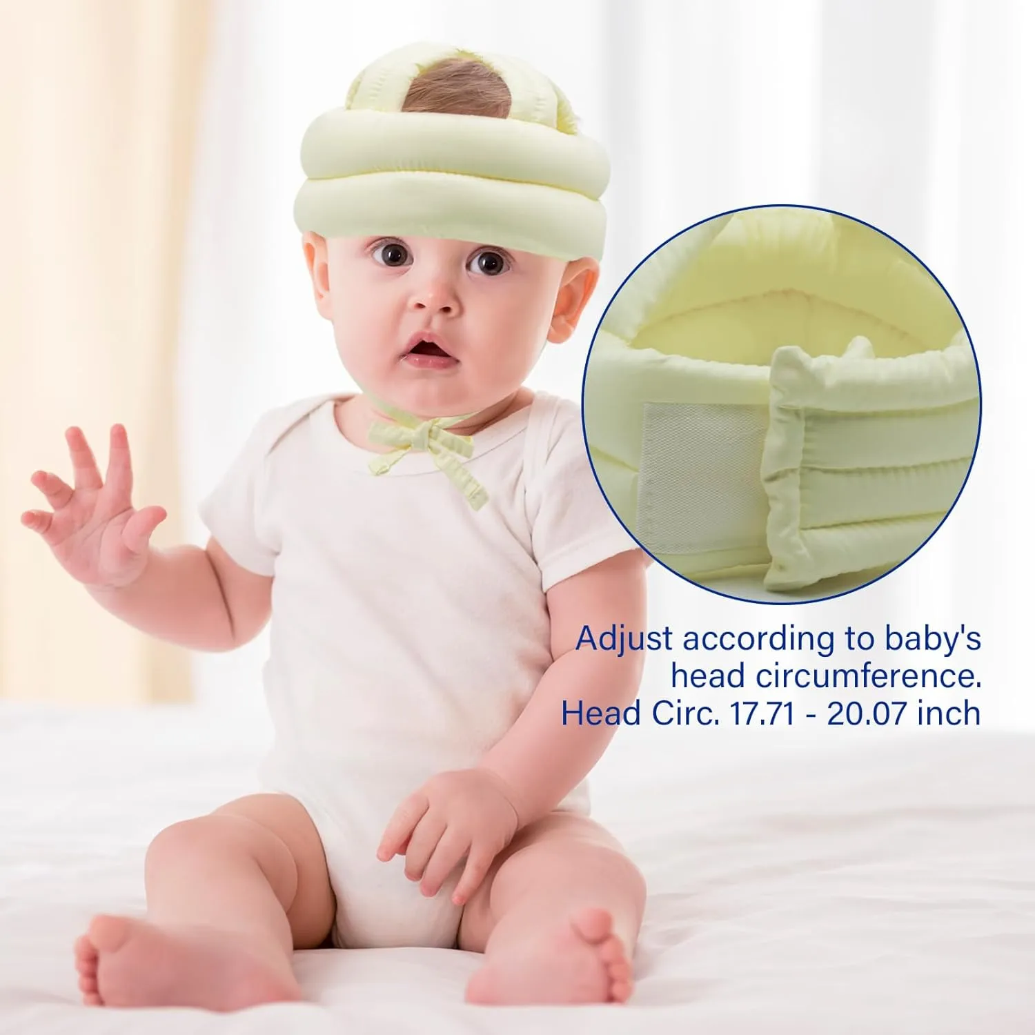 Baby Safety Helmet Baby Head Protector No Bumps for Running Walking Crawling, Safety Head Adjustable Protective Cap Headguard Hat