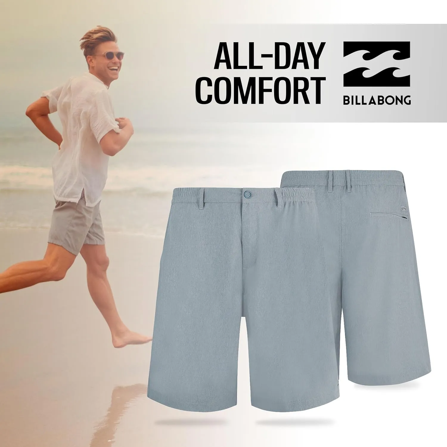 Billabong Big and Tall Shorts for Men  Hybrid Stretch Board Shorts Quick Dry Crossfire Submersible