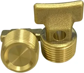 Boat Garboard Drain Plug - 1/2" NPT Thread,Solid Brass Drain Plugs commonly Used in Boat Hulls 2pcs