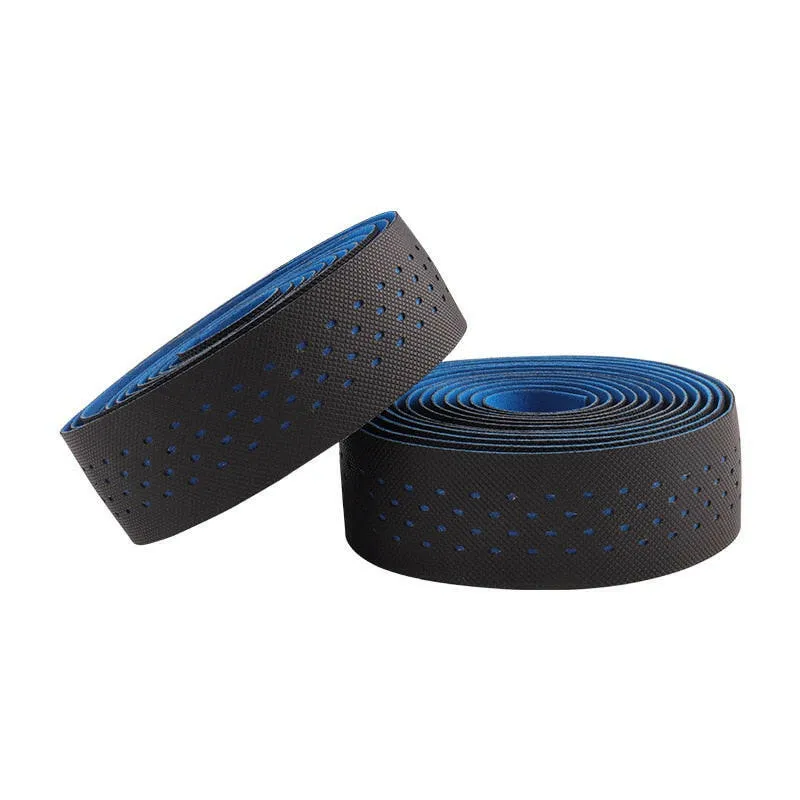 BOLANY Road Bike Punch Handlebar Tape Wrap Shockproof Anti-slip With Adhesive Back With Bar Plugs Bicycle Cycling Accessories