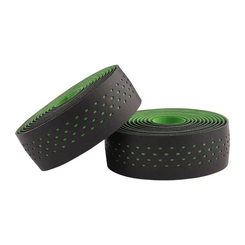 BOLANY Road Bike Punch Handlebar Tape Wrap Shockproof Anti-slip With Adhesive Back With Bar Plugs Bicycle Cycling Accessories
