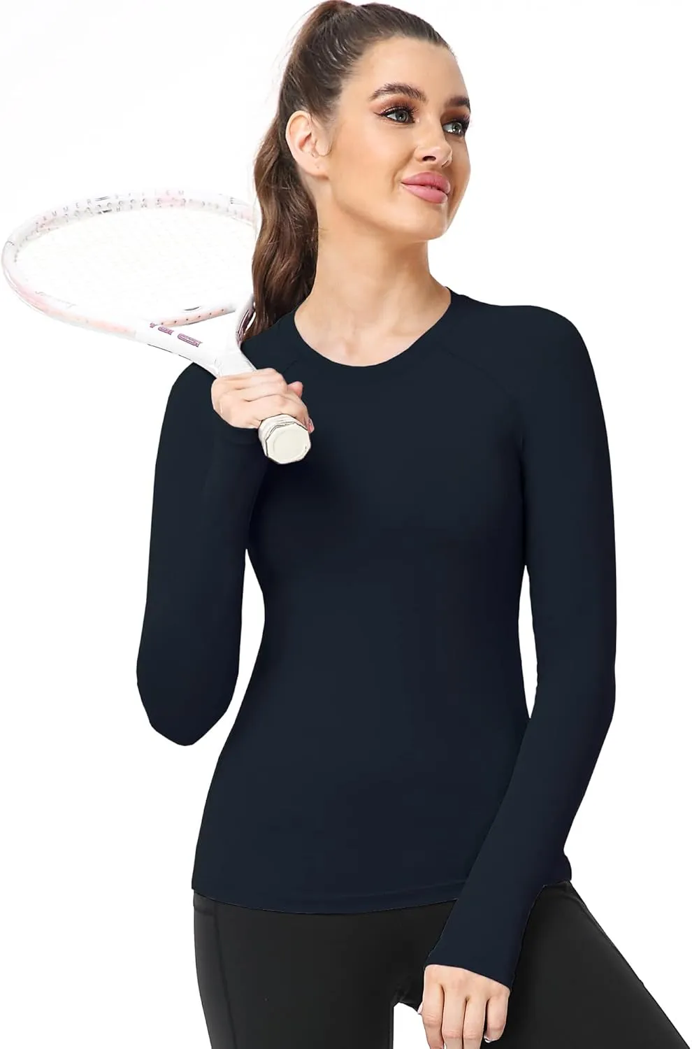 CADMUS Quick-Drying Running Long Sleeve Shirt for Women Workout Shirts