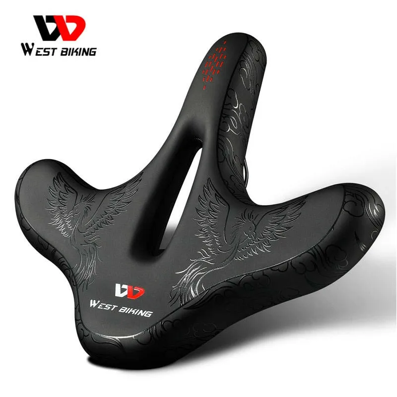 Comfortable Ergonomic Bicycle Saddle Widen Bike Cushion Pad MTB Road Bike Saddle Breathable Shockproof Cycling Seat