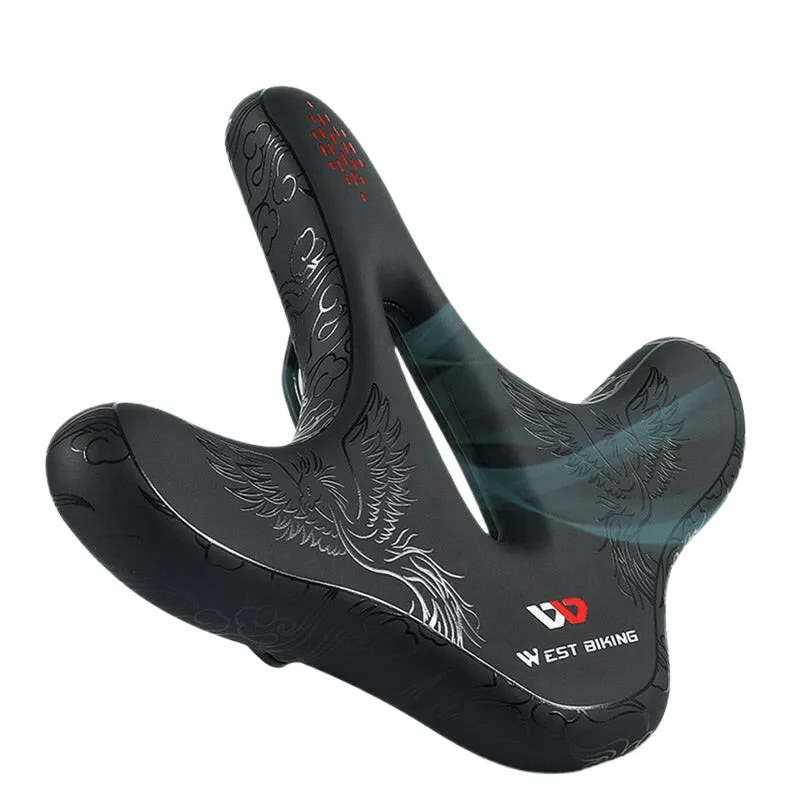 Comfortable Ergonomic Bicycle Saddle Widen Bike Cushion Pad MTB Road Bike Saddle Breathable Shockproof Cycling Seat