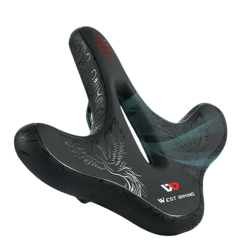 Comfortable Ergonomic Bicycle Saddle Widen Bike Cushion Pad MTB Road Bike Saddle Breathable Shockproof Cycling Seat