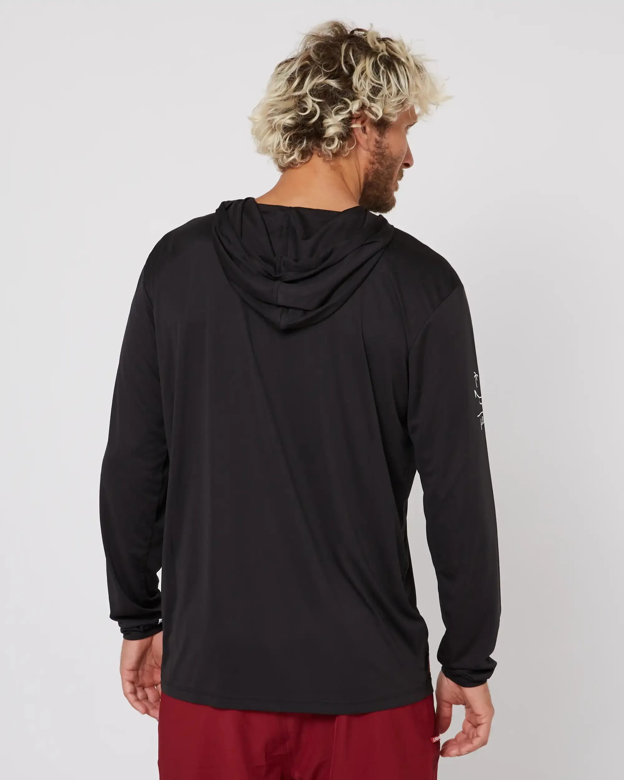 Follow Live Daily Sun Hood L/S - Black