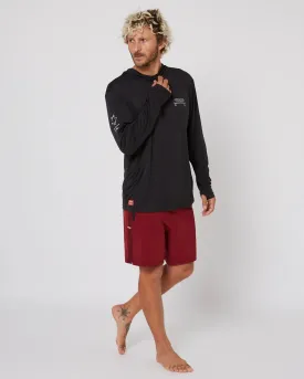 Follow Live Daily Sun Hood L/S - Black
