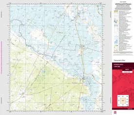Gongolgon 8237 Topographic Map 1:100k