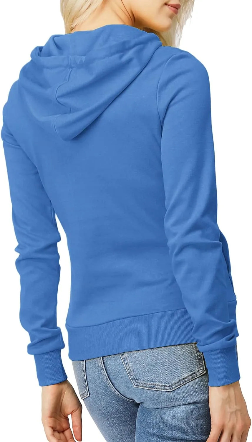 H2H Women's Slim Fit Zip Up & Pullover Hoodie Lightweight Long Sleeve Kangaroo Pocket Basic Casual Sweatshirt