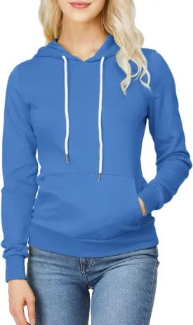 H2H Women's Slim Fit Zip Up & Pullover Hoodie Lightweight Long Sleeve Kangaroo Pocket Basic Casual Sweatshirt
