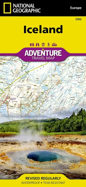Iceland Map (National Geographic Adventure Map, 3302) Map  Folded Map, January 1, 2022