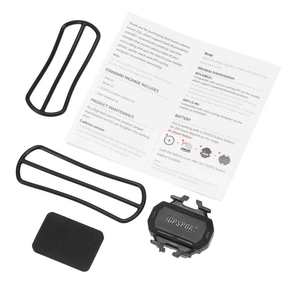 IGPSPORT Bike BT 4.0 Cadence Sensor Ant   Cadence Sensor Speed for Bicycle Computer Cycling MTB Bike Cadence Sensor