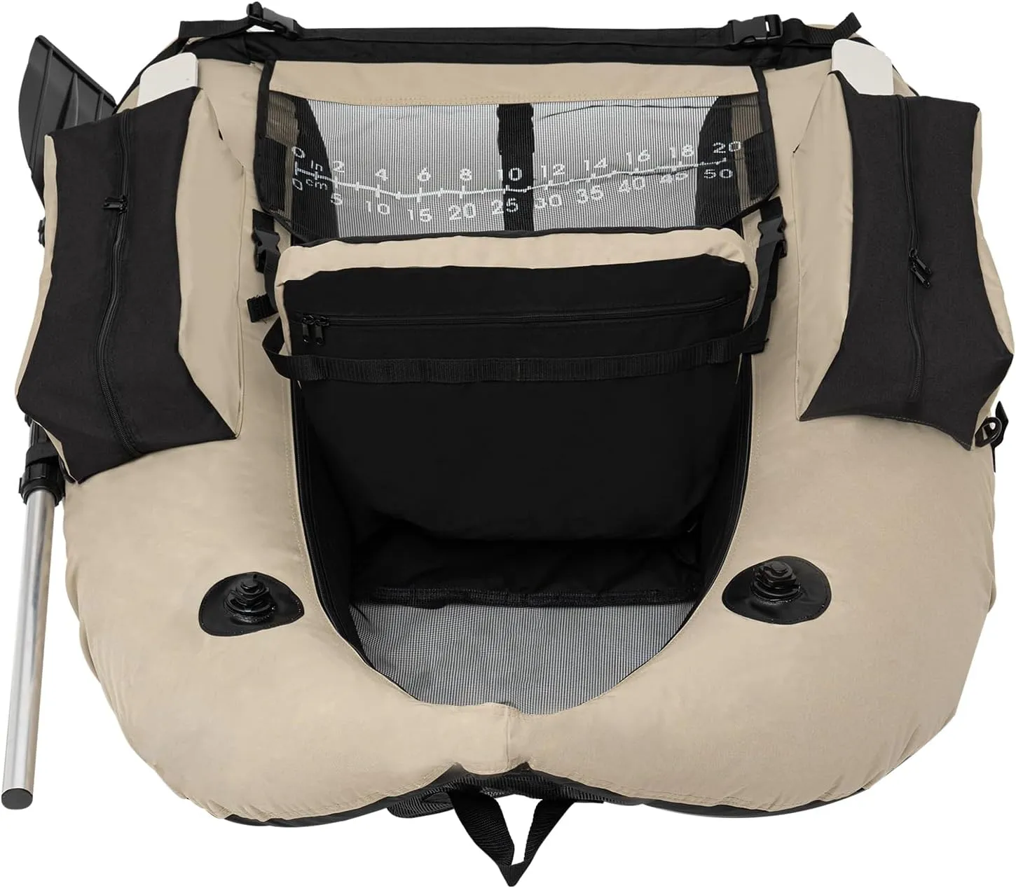 Inflatable Fishing Boat, Outdoor Fishing Boat Floated Dinghy, Portable Boat Raft with Hand Air Pump, One Person Inflatable Kayak, Load Capacity Within 286.6lb, Suitable for Rafting