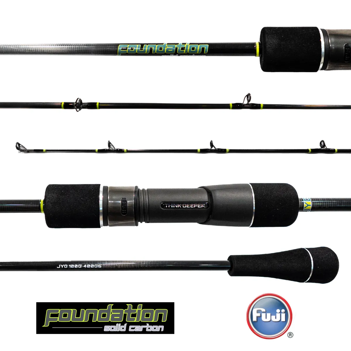 JYG Foundation 6'0 Solid Carbon Slow Pitch Jigging Rod