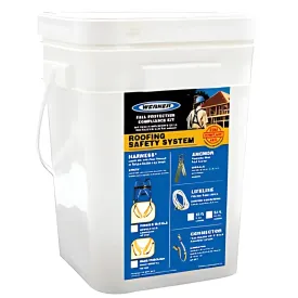 K112101 Roofing Kit, 30ft Deluxe, Tongue Buckle Harness
