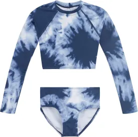 Kanu Surf Girls' Long Sleeve Rashguard UPF 50  Two Piece Swim Set