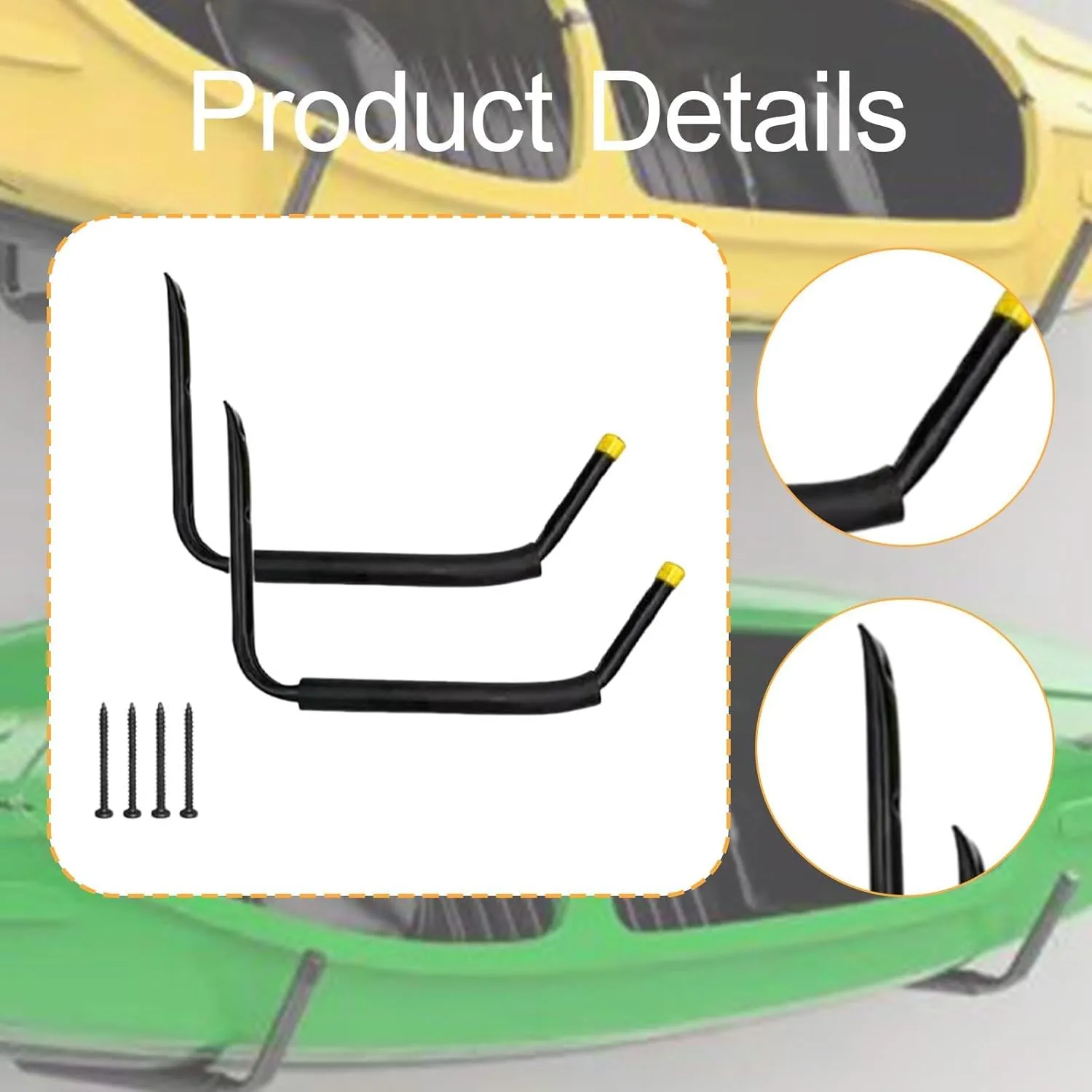 Kayak Storage Rack Organizer Wall Hanger Kayak Hanger for Paddleboard Bike Indoor Tools Canoe