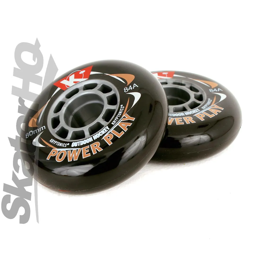Kryptonics Powerplay 80mm/84a 4pk - Black