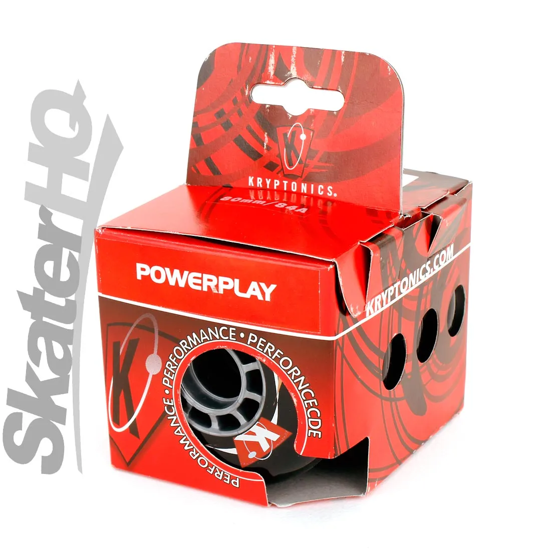 Kryptonics Powerplay 80mm/84a 4pk - Black