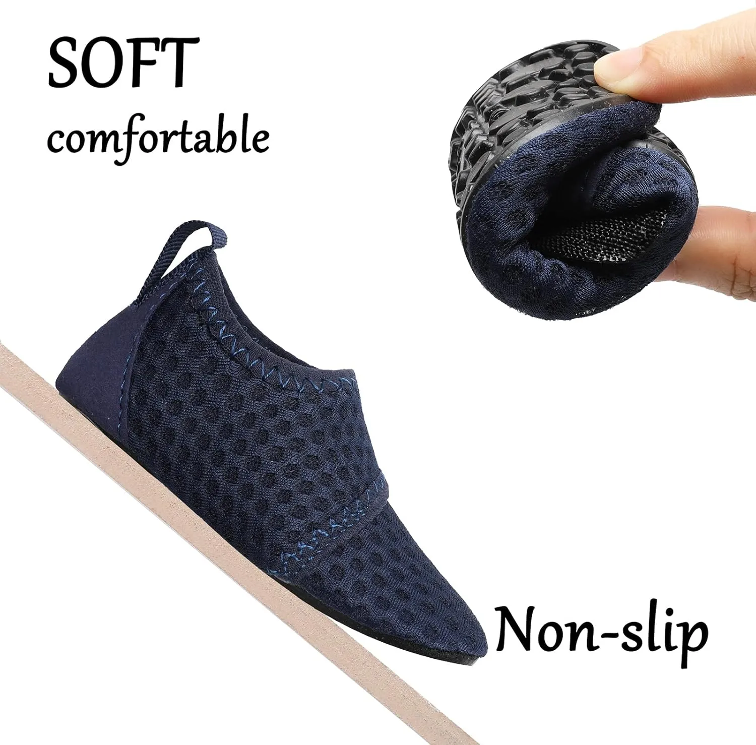L-RUN Baby Water Shoes Barefoot Walking Shoes Infant Aqua Sock Swim Shoes for Beach Pool Sand Babies First Walker Shoes