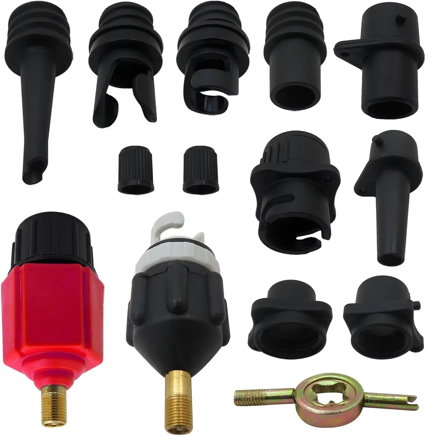 Life Girl Star Portable Inflatable Pump Adaptor Nozzles Kit, Inflation Tools Adaptor, Paddle Board Inflatable Valve Replaceable Connector for Inflatable Pools, Flushing Pools, Inflatable Beds