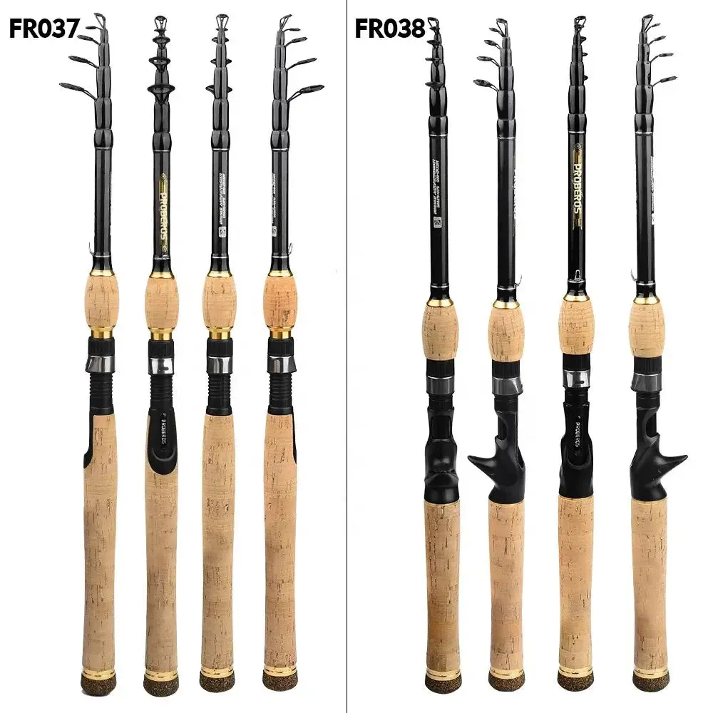 Lureswholesale® Carbon Spinning Rod 1.8m-2.7m Super Light 6-7 Sections H Action Telescopic Pole