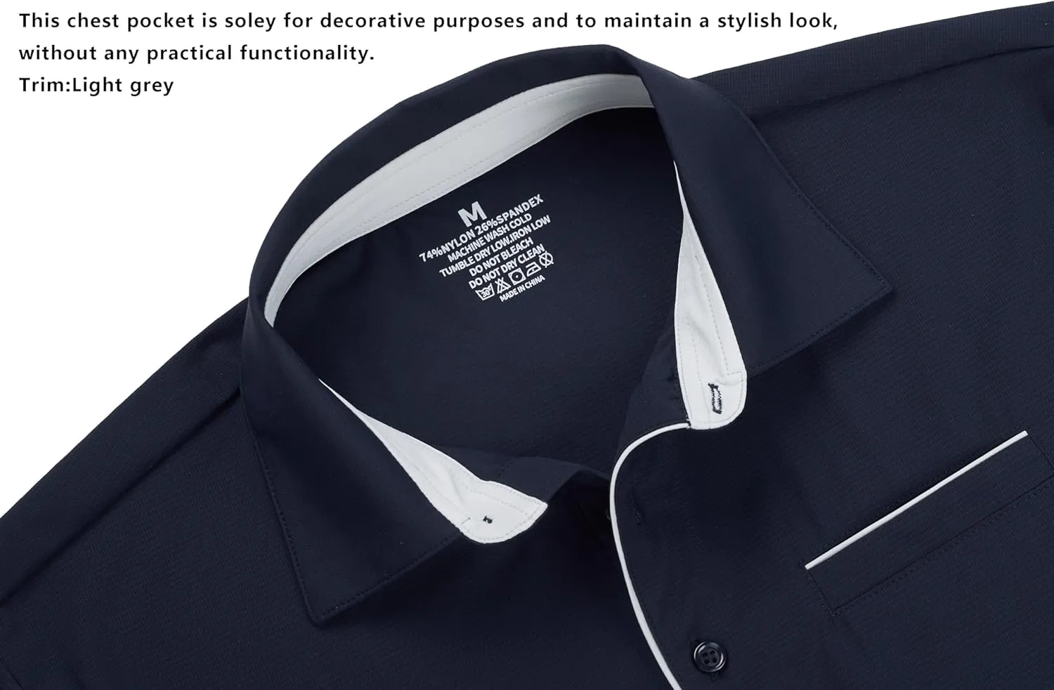 Mens Golf Shirt Short Sleeve Dry Fit Performance Moisture Wicking Rib Collared Golf Polo Shirts for Men