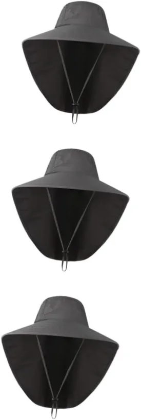 Outdoor Flap Hats Waterproof Bucket Hat Wide Beach Hat Fishing Protection Sun Hat Ear Brim Neck Cover