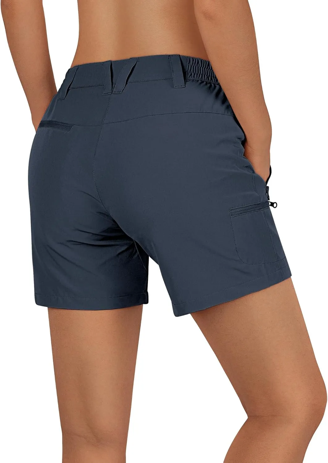 Outdoor Ventures Women's Hiking Shorts Stretch Lightweight Golf Shorts Quick Dry UPF 50  5 inch Cargo Short for Camping