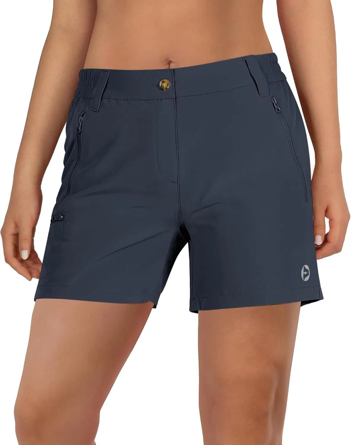 Outdoor Ventures Women's Hiking Shorts Stretch Lightweight Golf Shorts Quick Dry UPF 50  5 inch Cargo Short for Camping