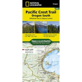 Pacific Crest Trail: Oregon South Map [Willamette Pass to Siskiyou Summit]