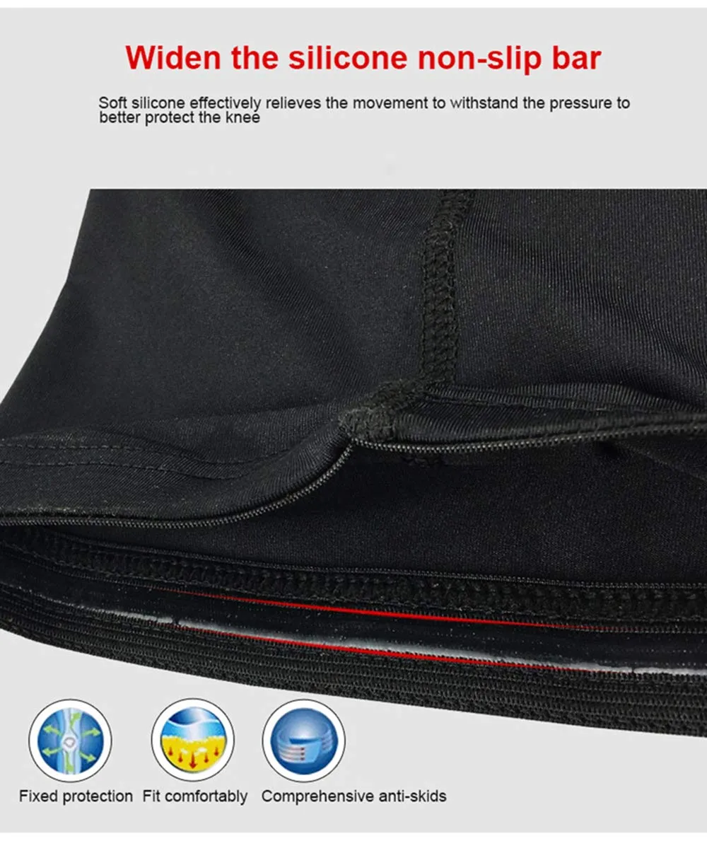 PISIQI Knee Pads Compression Pads Long Leg Sleeve Collision Avoidance Brace Protection Knee Sleeve for Basketball Football Volleyball Cycling (1 Pair)