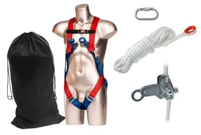 Safety 10m Fall Arrest 2 point Harness Roofing Kit - FP66