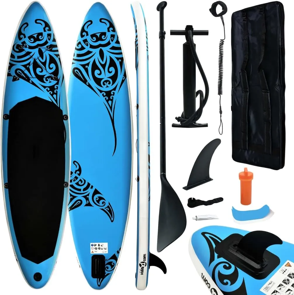SKM Inflatable Stand Up Paddleboard Set 305x76x15 cm Blue (Weight-24KG)