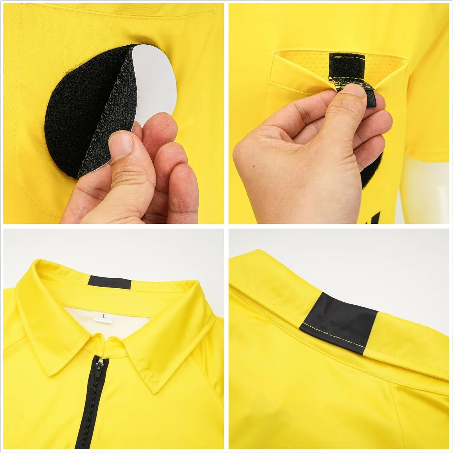 Soccer Referee Shirt, Men Ref Shirt Uniform, Football Referee Jersey, Umpire Shirt