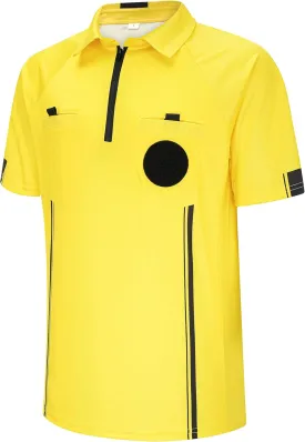 Soccer Referee Shirt, Men Ref Shirt Uniform, Football Referee Jersey, Umpire Shirt