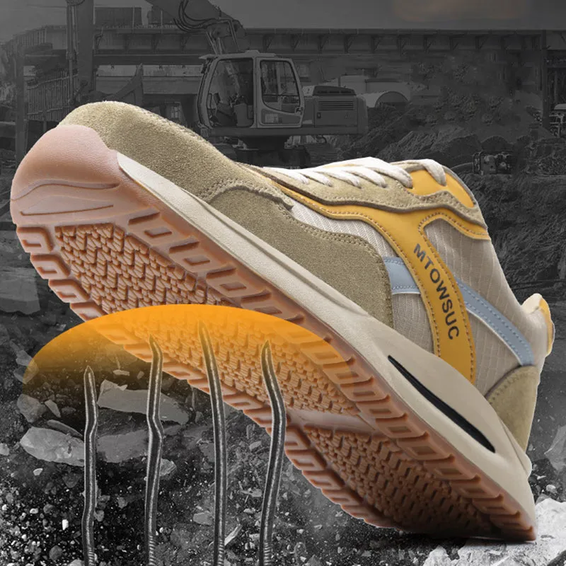 Steel Toe Shoes for Men Women Waterproof Lightweight Puncture Proof Work Safety Industrial Sneakers