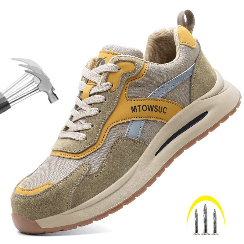 Steel Toe Shoes for Men Women Waterproof Lightweight Puncture Proof Work Safety Industrial Sneakers