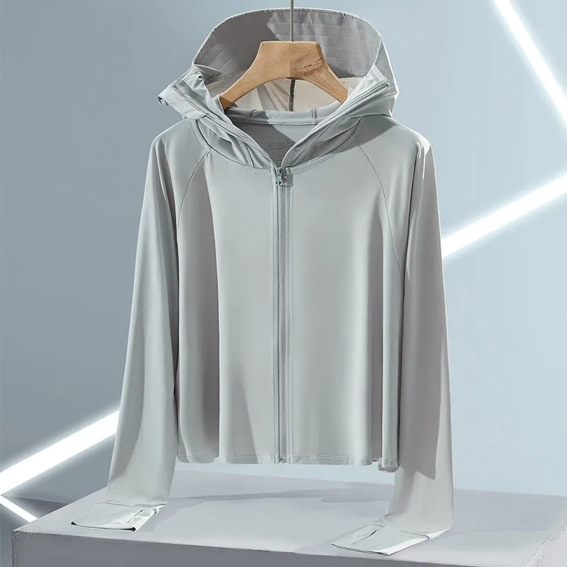 Sun Resistant Clothes Ice Silk Sun Protection Clothing Female UV Protection