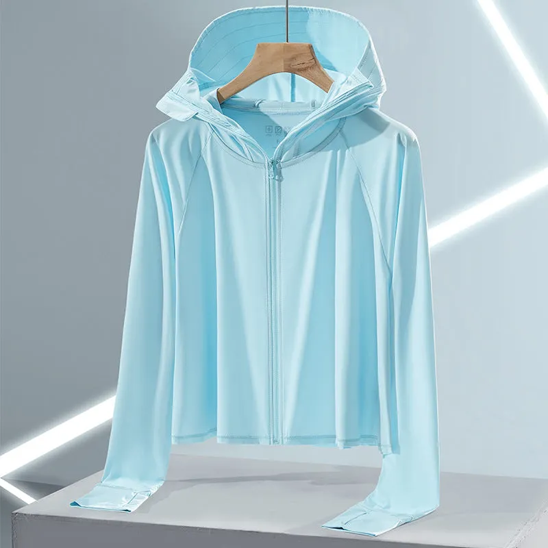 Sun Resistant Clothes Ice Silk Sun Protection Clothing Female UV Protection