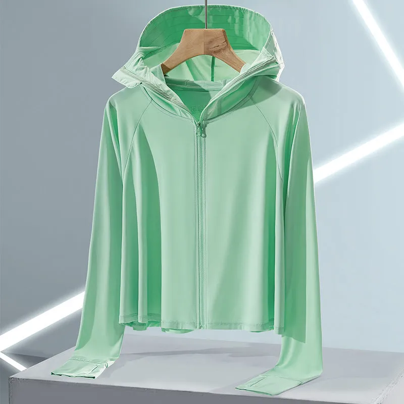 Sun Resistant Clothes Ice Silk Sun Protection Clothing Female UV Protection
