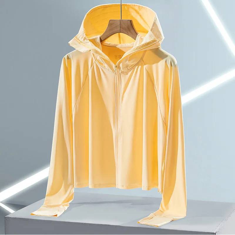 Sun Resistant Clothes Ice Silk Sun Protection Clothing Female UV Protection