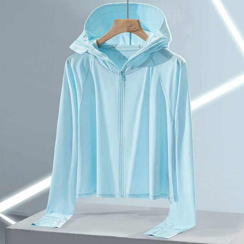 Sun Resistant Clothes Ice Silk Sun Protection Clothing Female UV Protection
