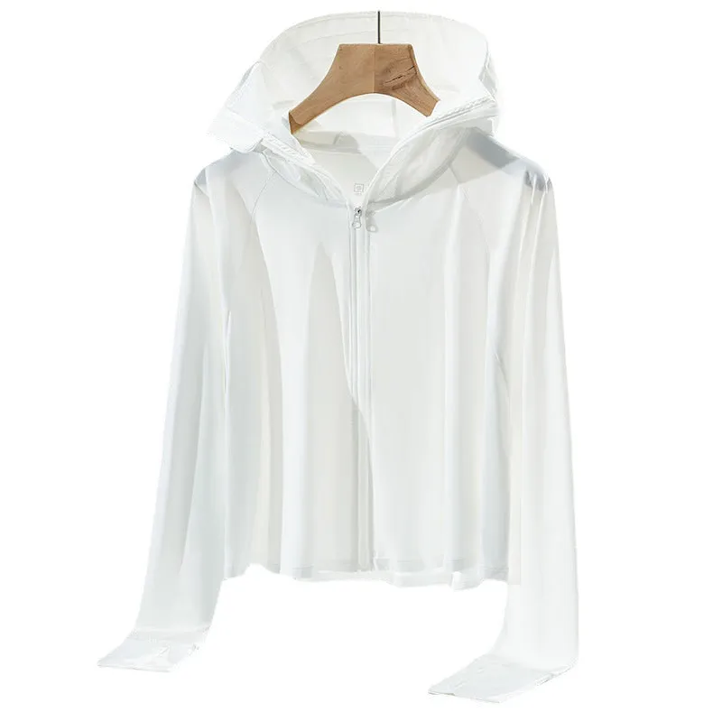 Sun Resistant Clothes Ice Silk Sun Protection Clothing Female UV Protection