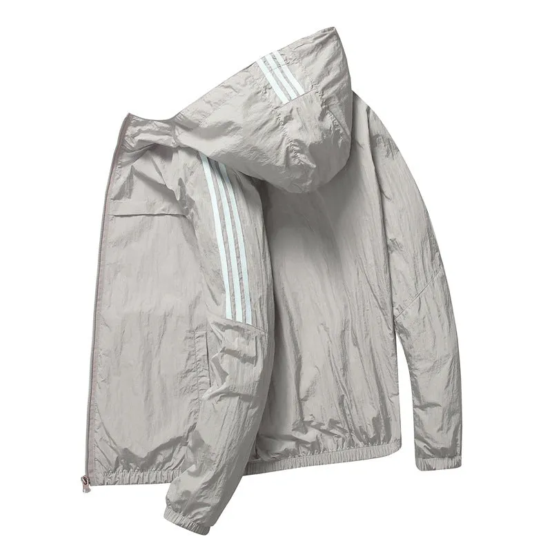 Sun Resistant Clothes Summer Casual Sun Protection Clothing Men's Hooded Loose